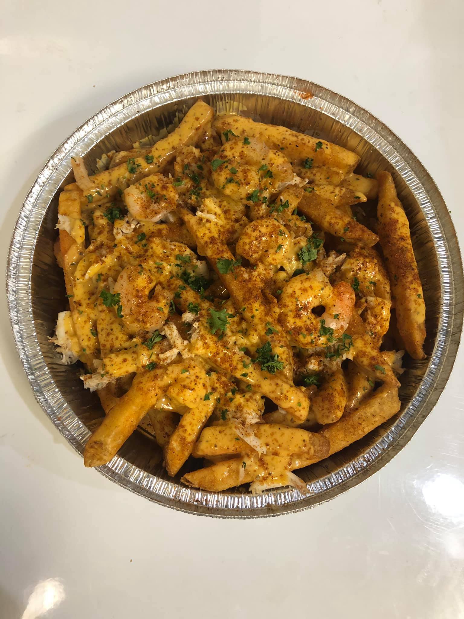 Order Shrimp and Crab Fries food online from Big Mamas Wing & Things store, Henderson on bringmethat.com