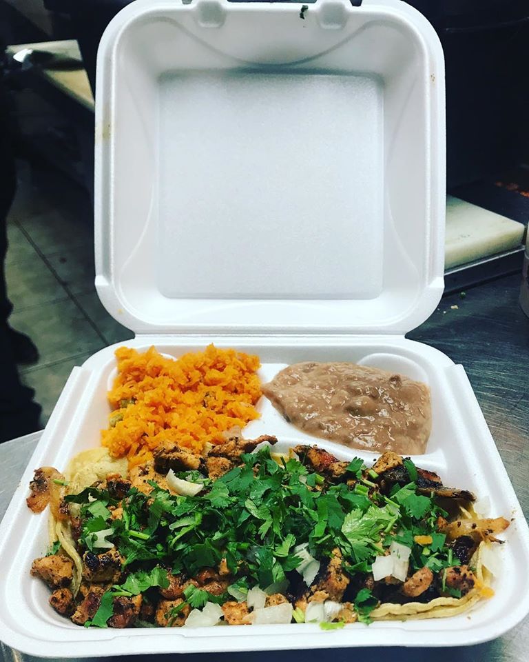 Order 3 Taco Dinner food online from Taqueria Los Laureles store, Rolling Meadows on bringmethat.com