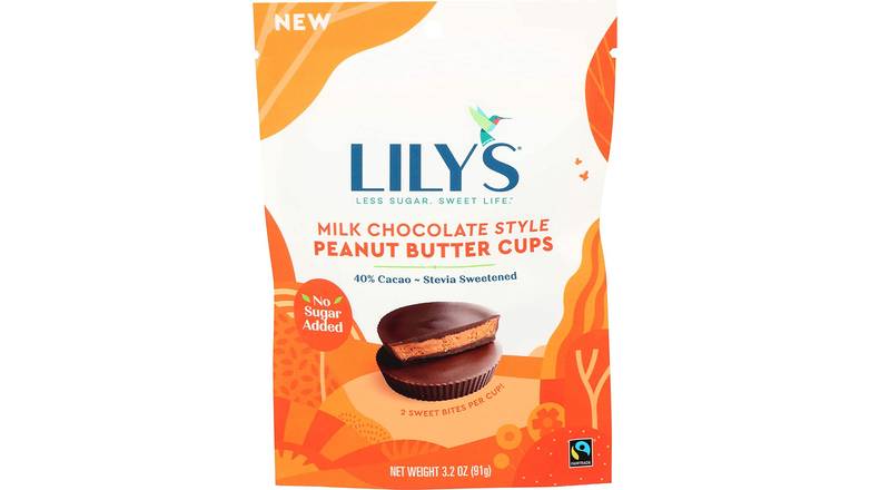 Order Lilys Chocolate Peanut Butter Cup Milk Chocolate Style food online from Trumbull Mobil store, Trumbull on bringmethat.com