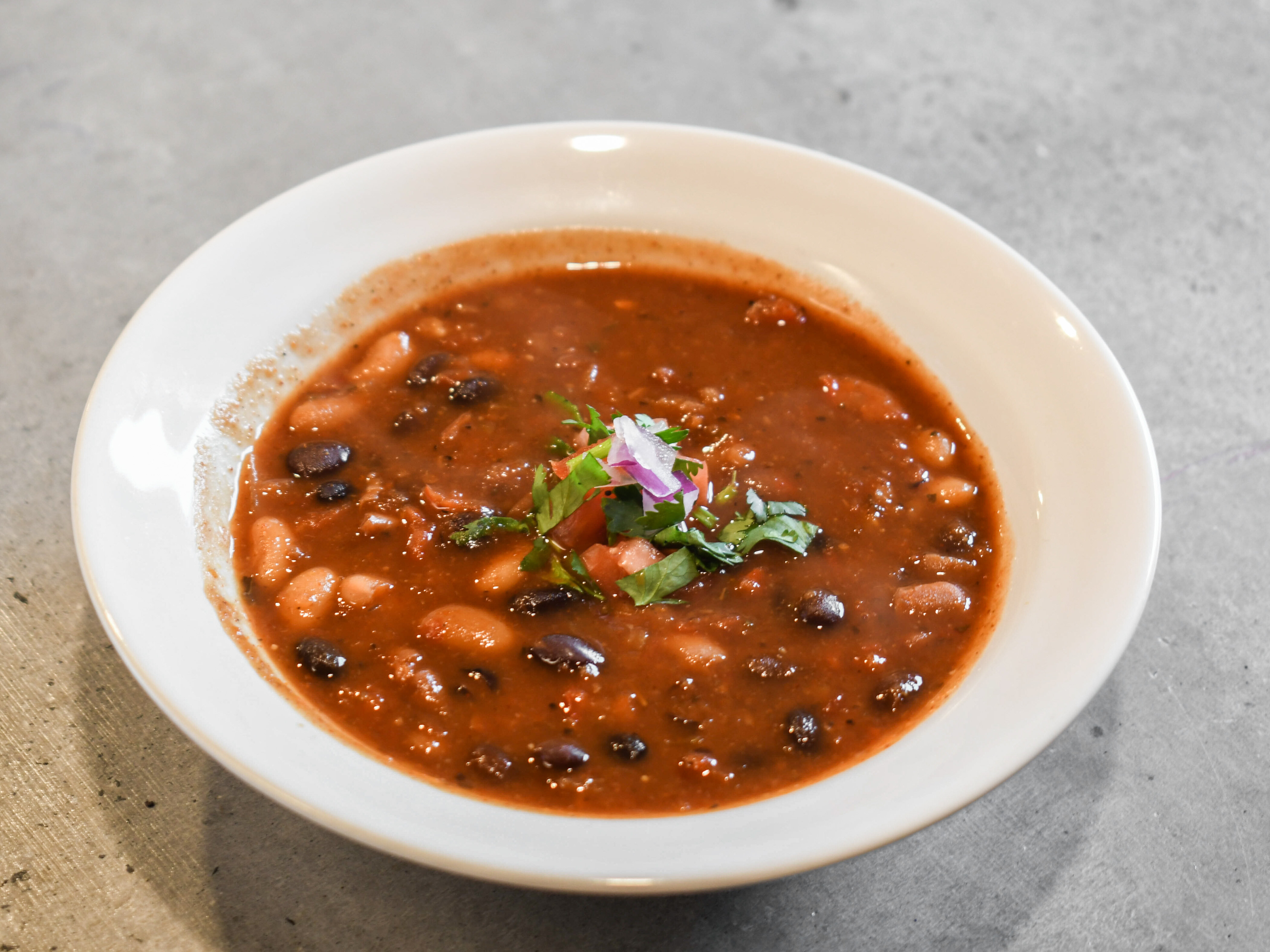 Order Bowl of Vegan Chili food online from Tiger Bay store, Asheville on bringmethat.com