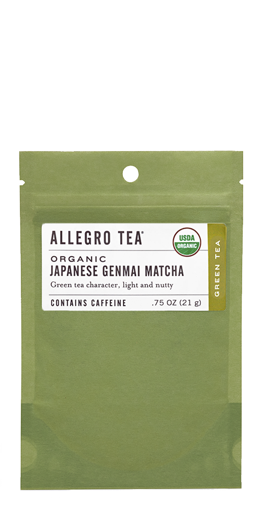 Order Organic Japanese Genmai Matcha Loose Leaf Tea food online from Allegro Coffee Company store, Chevy Chase on bringmethat.com