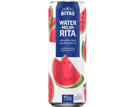 Order RITAS Water-Melon-Rita, 25oz can beer (8.0% ABV) food online from Tenderloin Liquor store, San Francisco on bringmethat.com