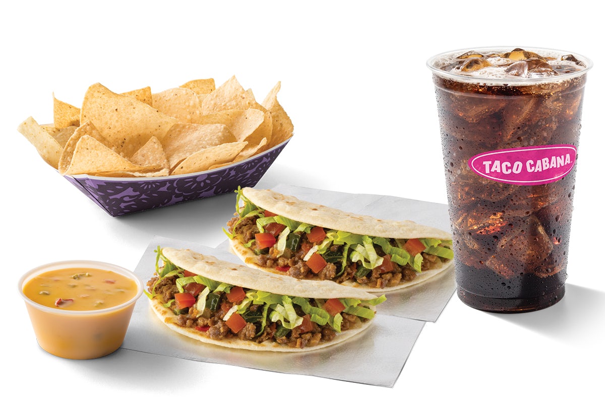 Order 7. Beyond Meat Taco Combo® food online from Taco Cabana store, Dallas on bringmethat.com