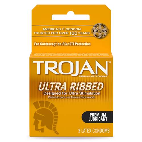 Order Trojan Ultra Ribbed - Regular/3 Pack food online from Bottle Shop & Spirits store, Los Alamitos on bringmethat.com