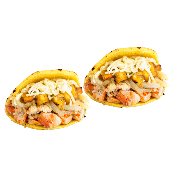 Order ~ Combo 2 Salmon Signature Arepas food online from Guasaca store, Raleigh on bringmethat.com
