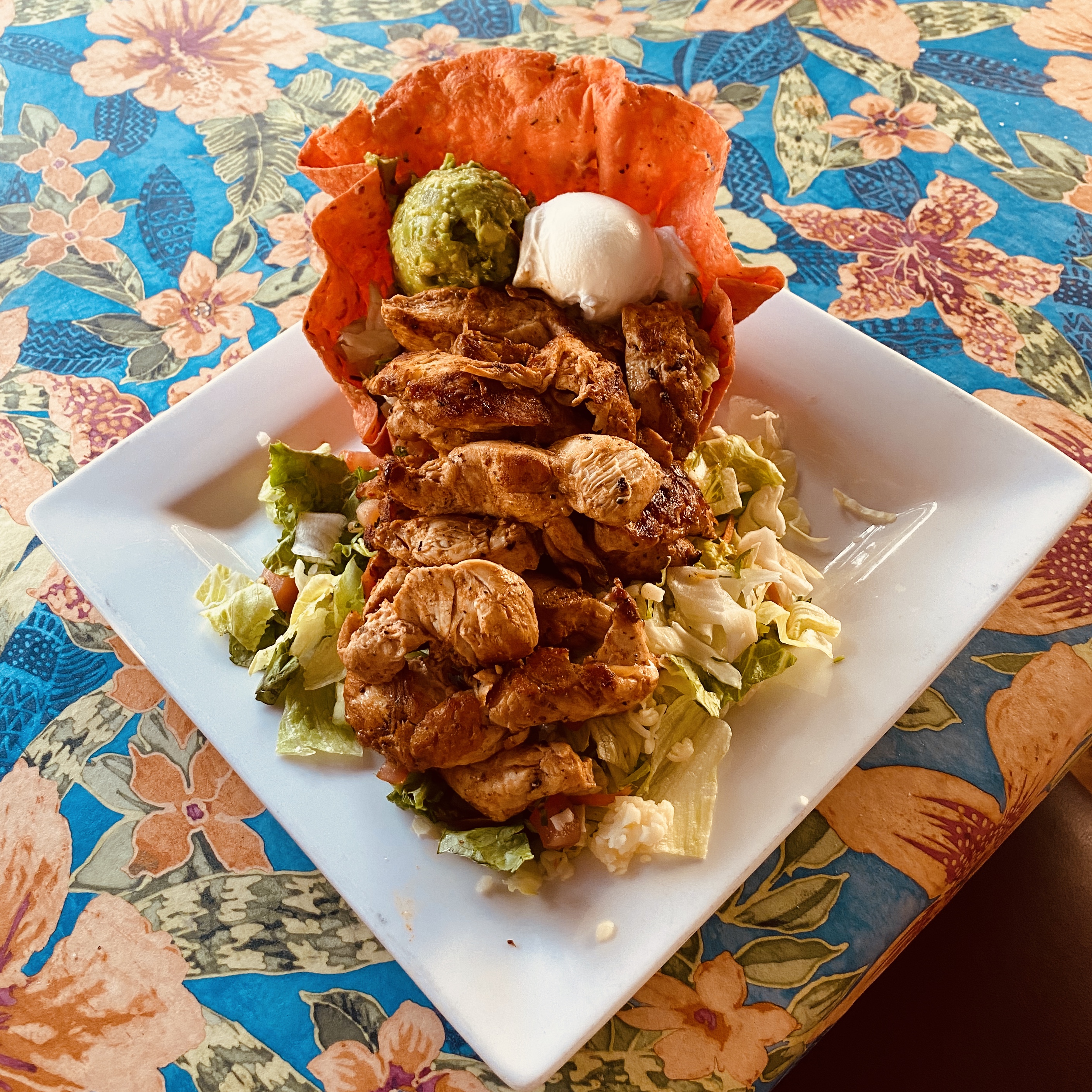 Order Tahquitz Tostada Salad food online from Blue Coyote Grill store, Palm Springs on bringmethat.com