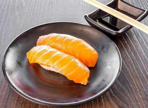 Order Salmon (2 pcs) food online from The Sushi House store, Tempe on bringmethat.com