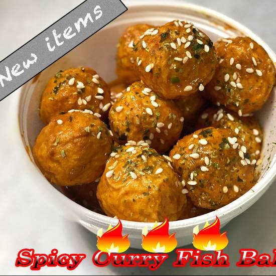Order Spicy Curry Fishball food online from T4 store, Sacramento on bringmethat.com
