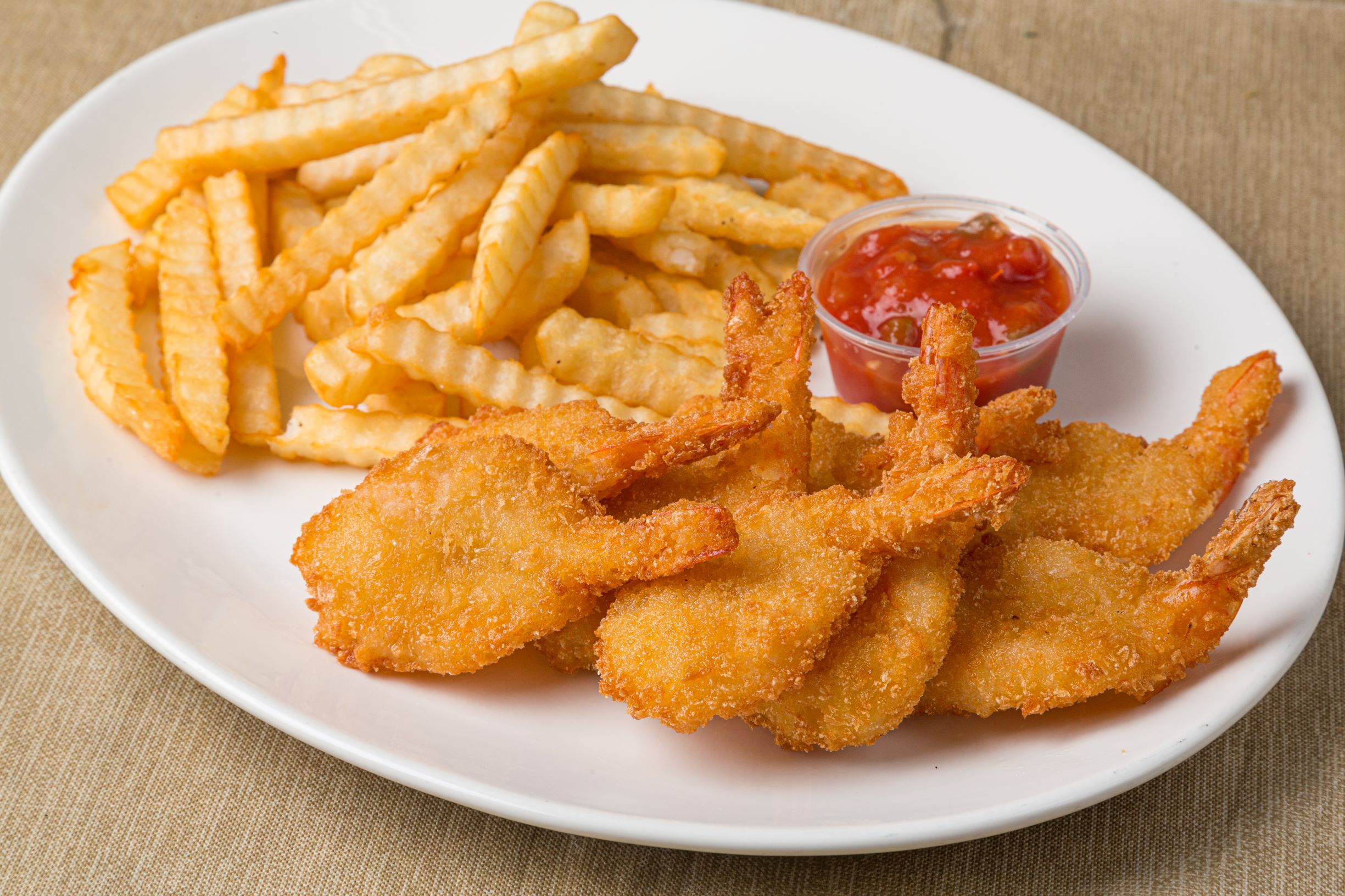 Order Fried shrimp and French fries food online from Hot Spot Deli store, Yonkers on bringmethat.com