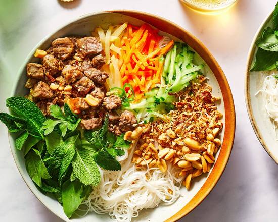 Order Beef Vermicelli food online from Green Bamboo Noodle House store, Cordova on bringmethat.com