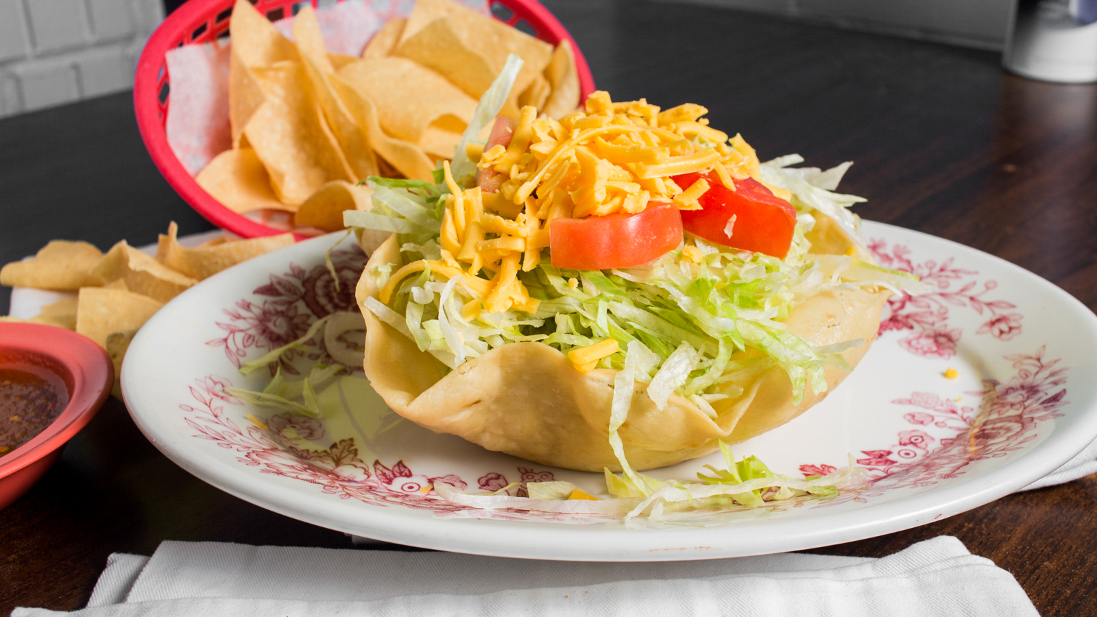 Order Taco Salad food online from La Carreta Mexican Restaurant store, Houston on bringmethat.com
