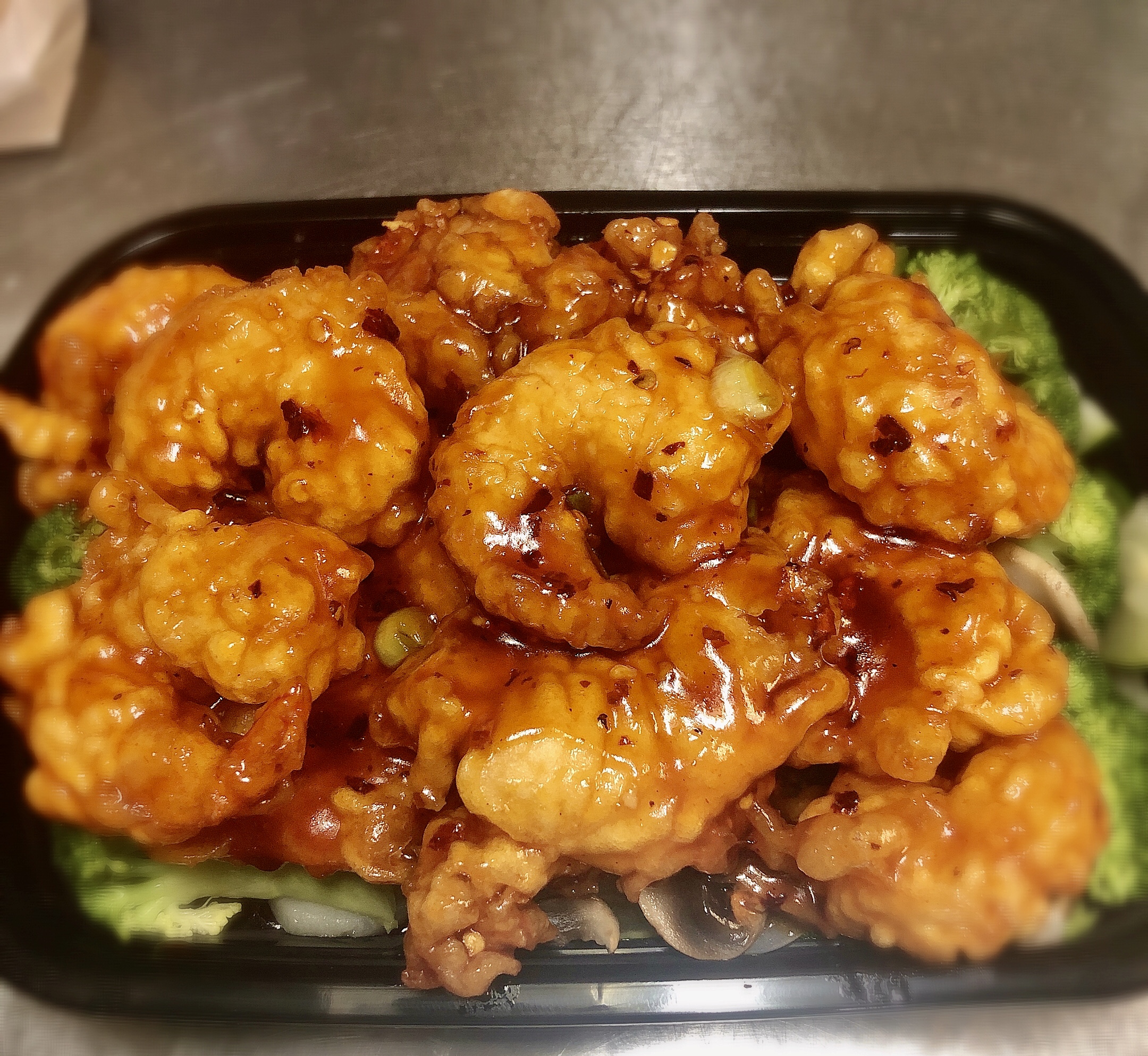 Order S20. General Tsos Shrimp food online from Chong Garden store, Louisville, KY on bringmethat.com