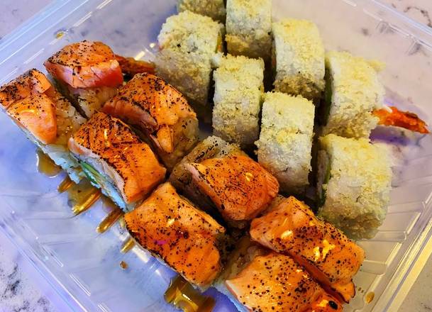 Order Lunch 3: Yummy Roll(8pcs)+Crunch Roll(8pcs)+miso soup food online from Koya Sushi store, Whittier on bringmethat.com