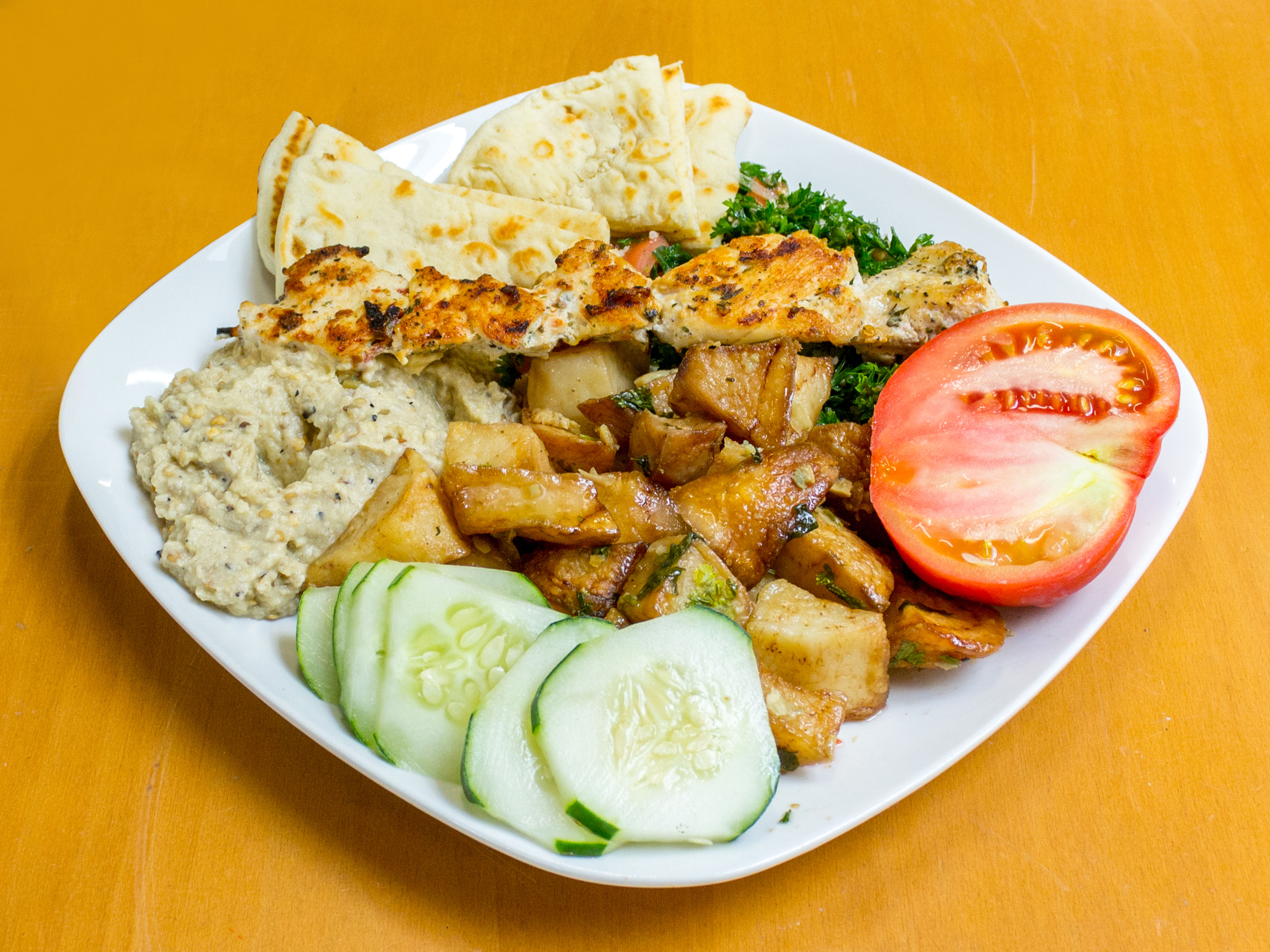 Order B9. Tour of Lebanon food online from Taza Grill store, Raleigh on bringmethat.com