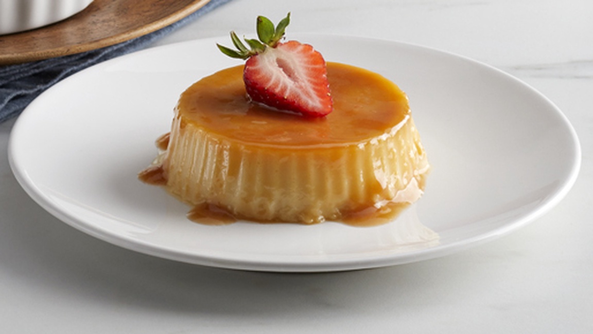 Order Flan food online from Mimis Cafe store, Antioch on bringmethat.com