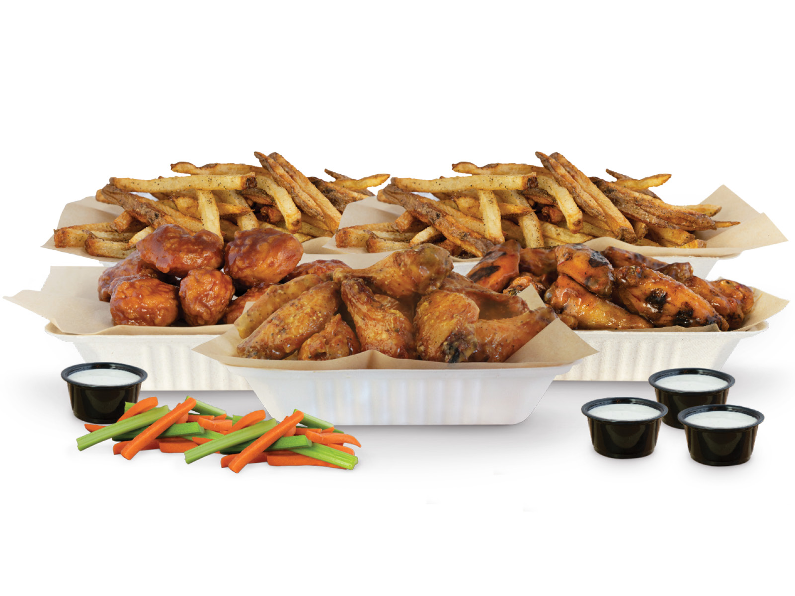 Order 50 Piece Classic Wing Party Pack food online from Gnarlic Bread store, San Francisco on bringmethat.com