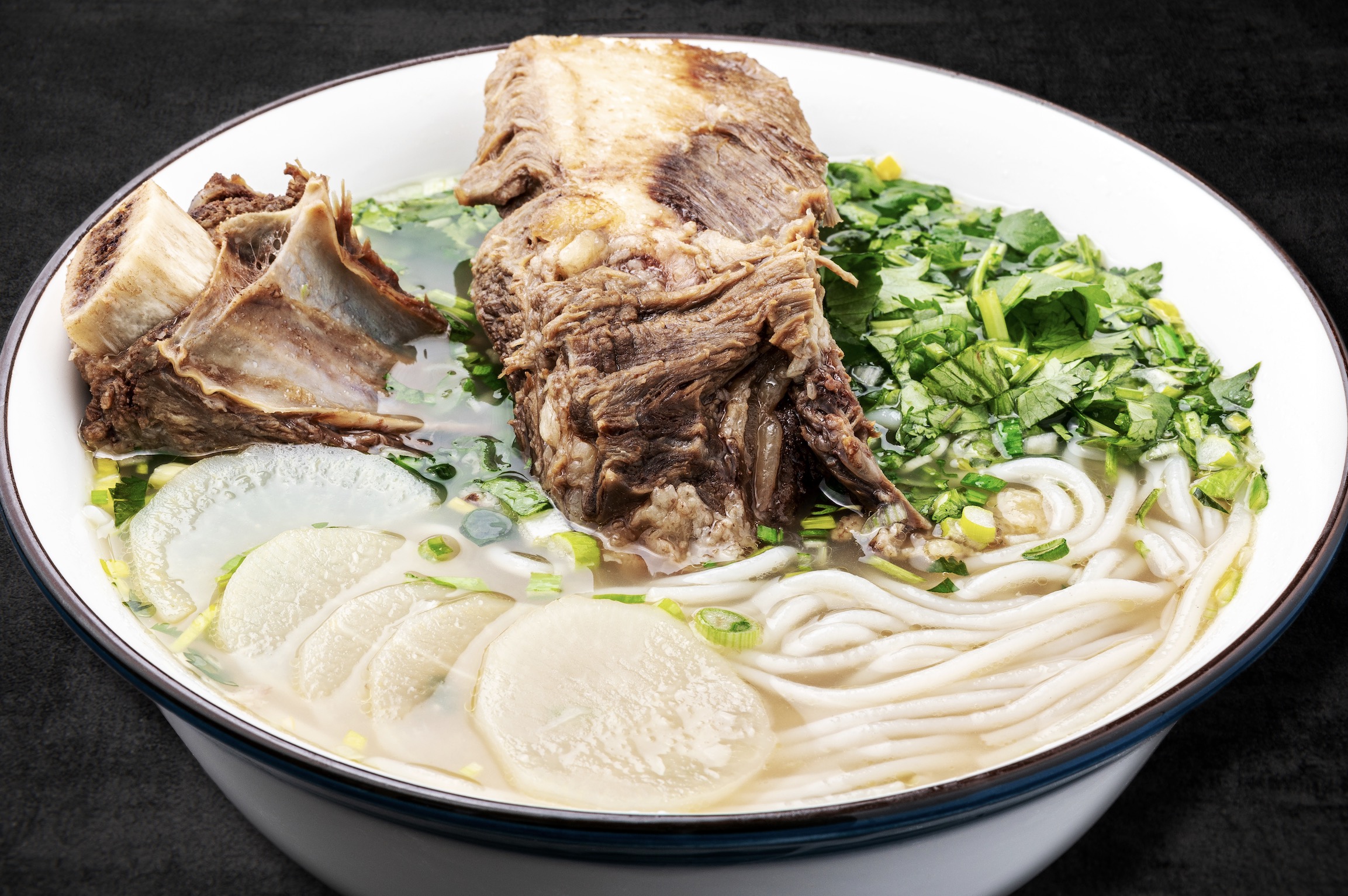 Order Bone-In Rib Rice Noodle Soup food online from Noodle Stars store, Monrovia on bringmethat.com