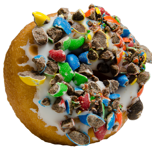 Order M&M Donut food online from Peace Love And Little Donuts Of Traverse City store, Traverse City on bringmethat.com