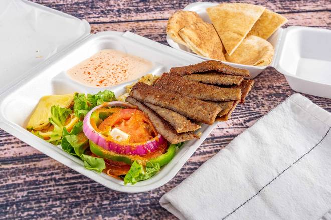Order Gyro Plate food online from The Purple Onion store, Vestavia Hills on bringmethat.com