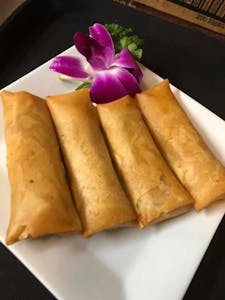 Order 1. Crispy Thai Spring Rolls food online from Thai Chang Restaurant store, Stroudsburg on bringmethat.com