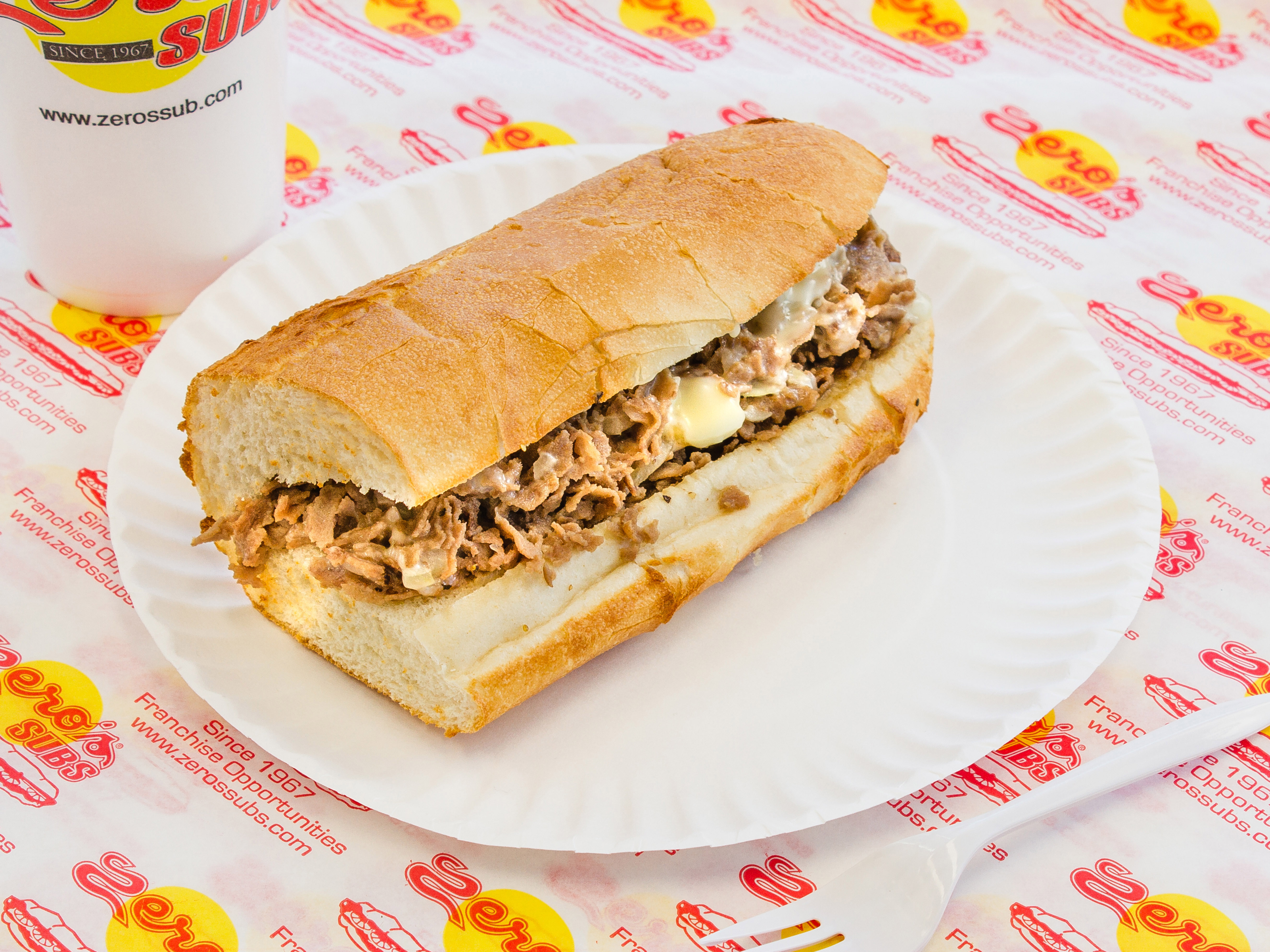 Order Philly Steak and Cheese Sub food online from Zero Subs store, Suffolk on bringmethat.com