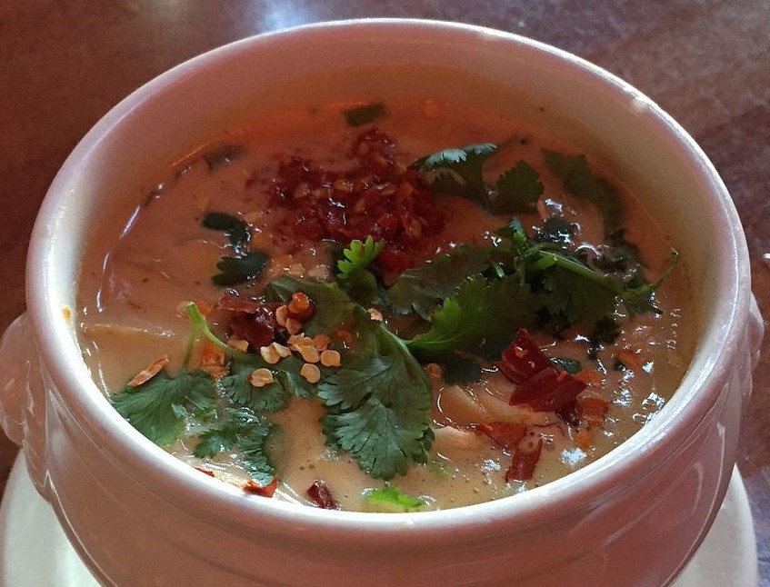Order Tom Kha with Chicken Soup food online from Bangkok patio store, San Mateo on bringmethat.com