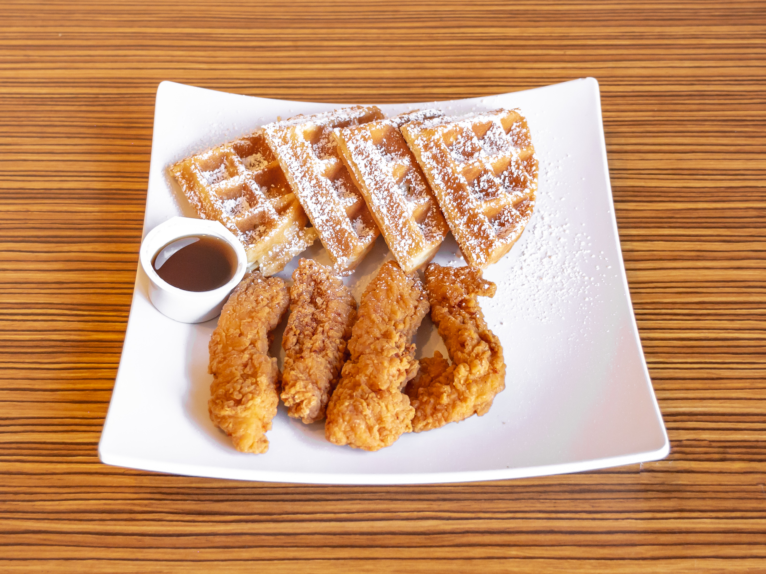 Order Fried Chicken And Waffles food online from Mimosas Of Willow Glen store, San Jose on bringmethat.com