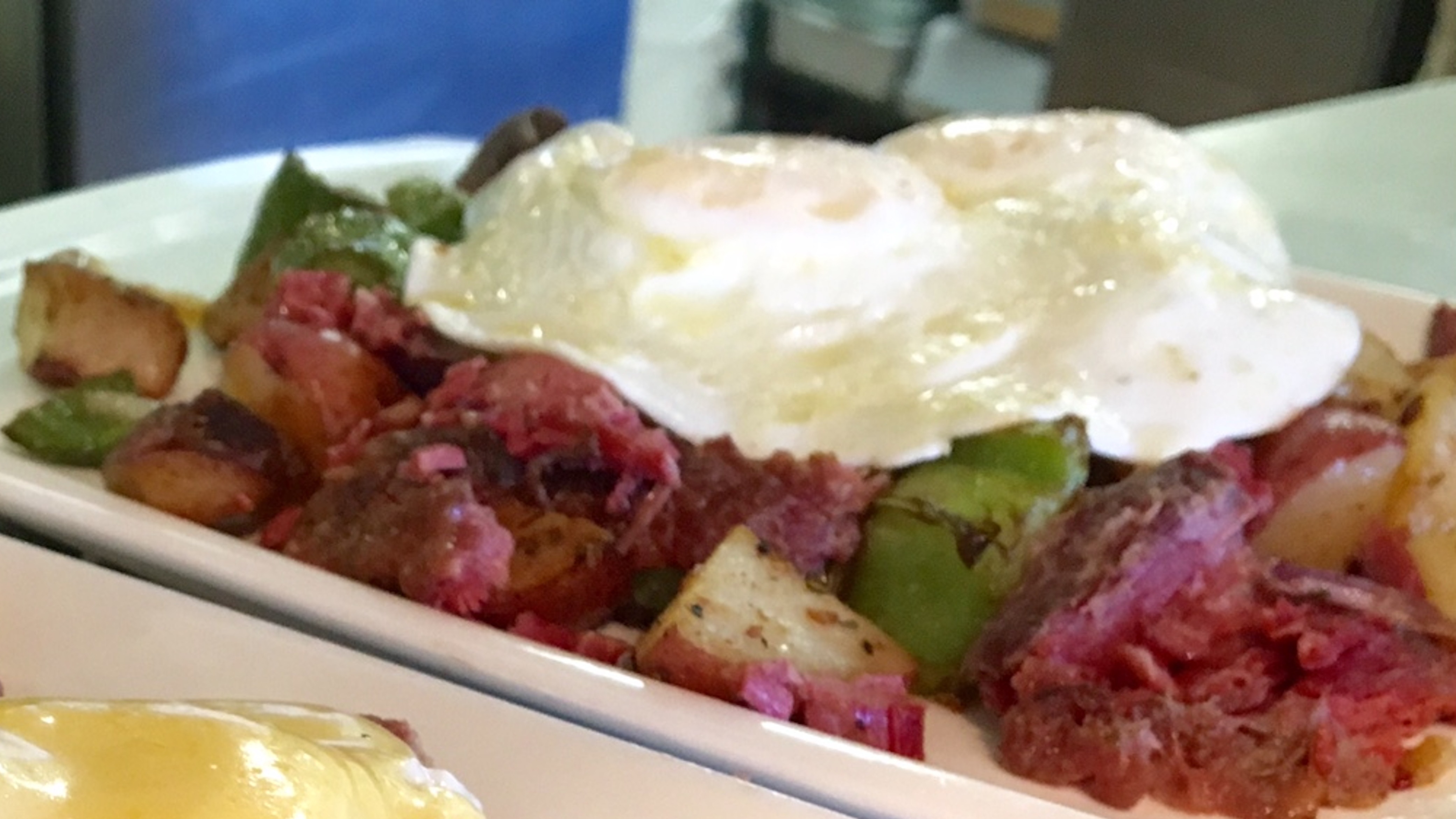 Order Corned Beef & Eggs Breakfast Special food online from Old Town Cafe store, Camarillo on bringmethat.com