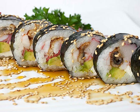 Order Reynosa Roll food online from Kumori Sushi & Teppanyaki store, San Antonio on bringmethat.com