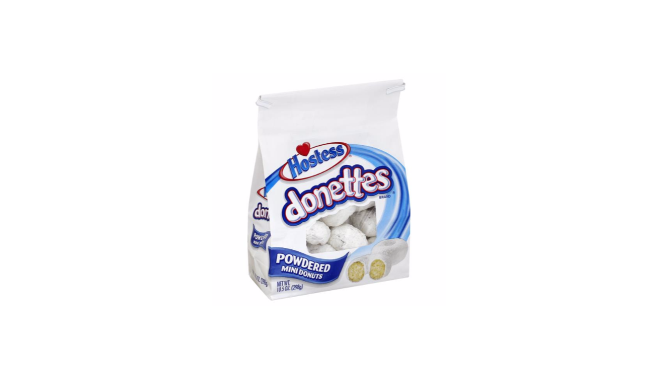 Order Hostess Donettes Powdered Bag 10.5 oz food online from Rebel store, Las Vegas on bringmethat.com