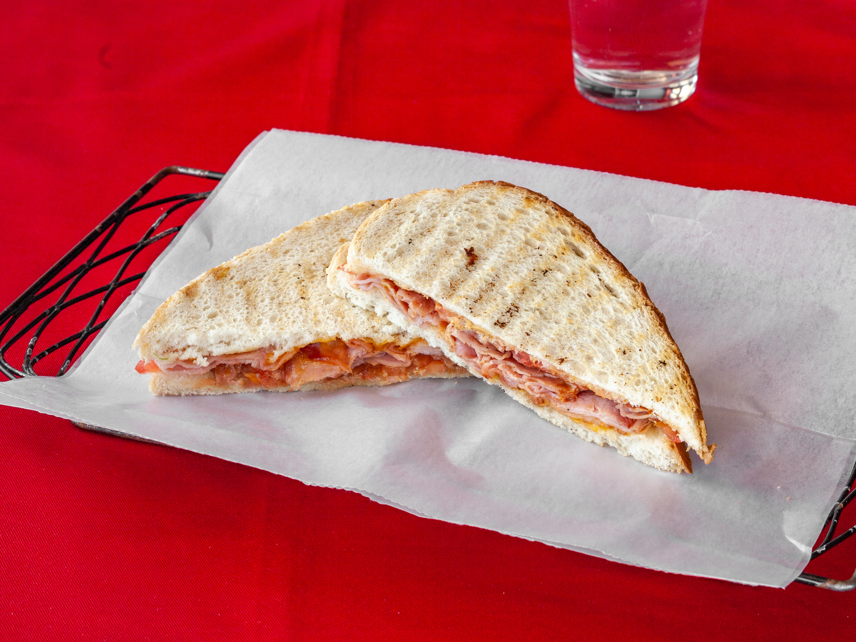 Order Ham & Cheese Melt Sandwich  food online from Lucky Bernie store, Huntley on bringmethat.com