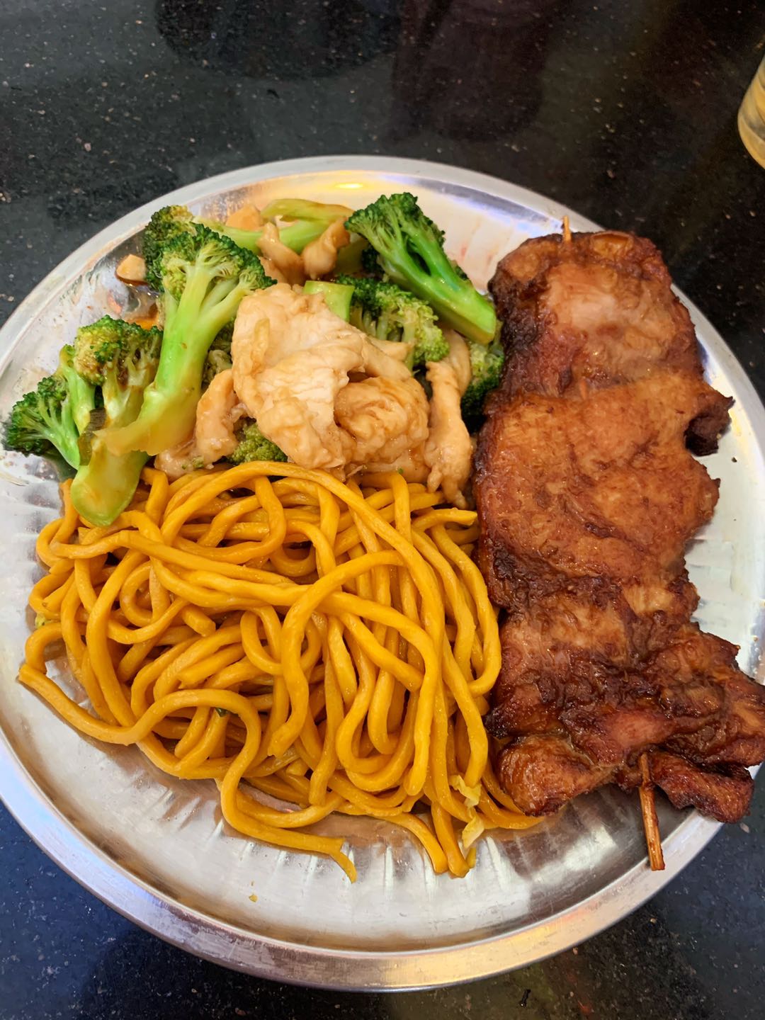 Order Combo #4  Veg Lo mein & chicken Broccoli & chicken stick food online from China Express store, Paterson on bringmethat.com