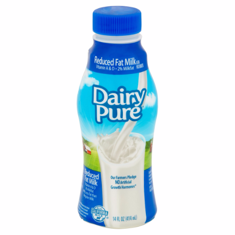 Order DairyPure 2% Reduced Fat Milk 14 oz food online from 7-Eleven store, Baldwin on bringmethat.com