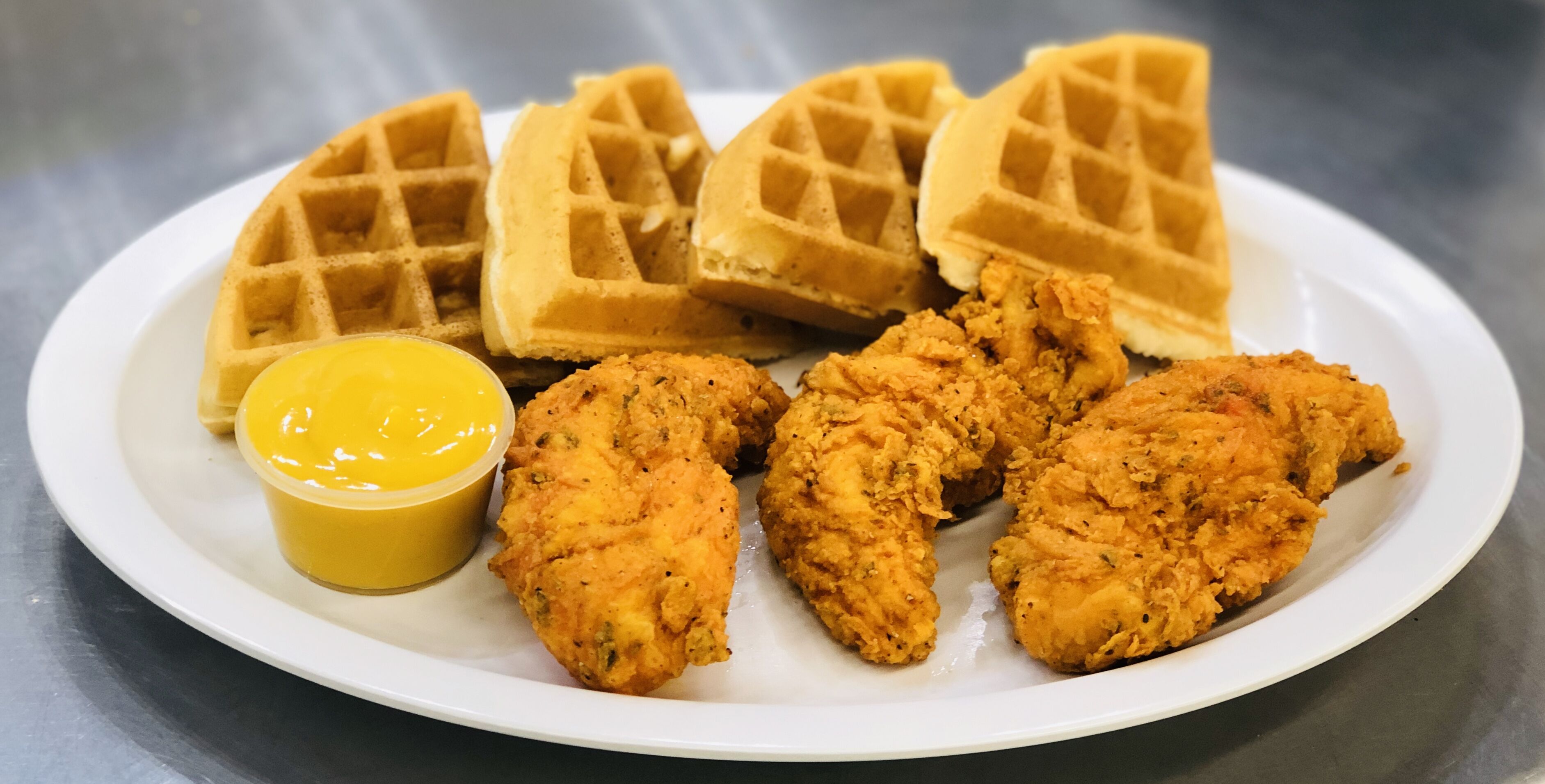 Order #8 Chicken and Waffles  food online from 270 Deli NY store, Hempstead on bringmethat.com