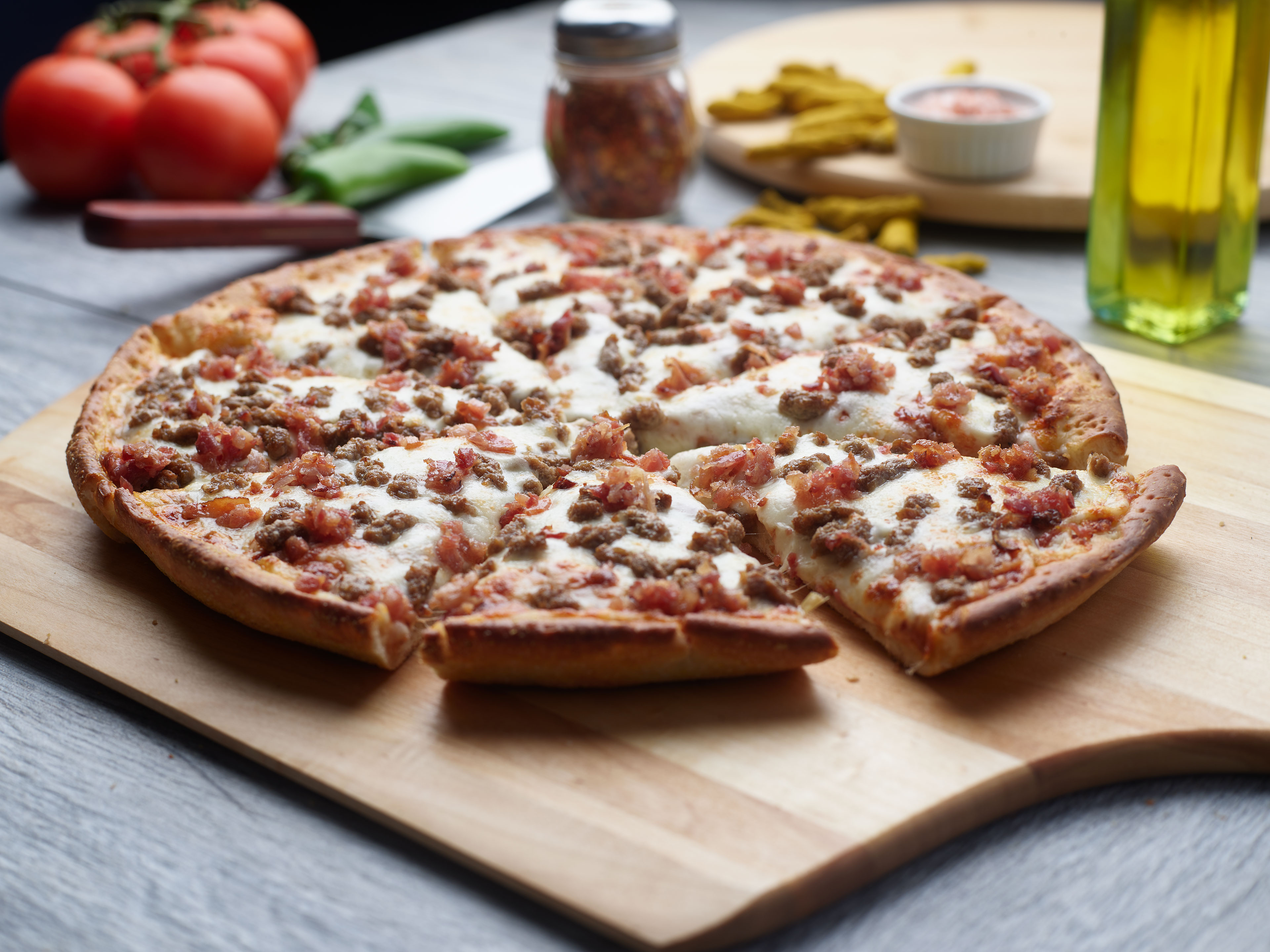 Order Cheeseburger Pizzatwist food online from Chicago Pizza With A Twist store, Chandler on bringmethat.com