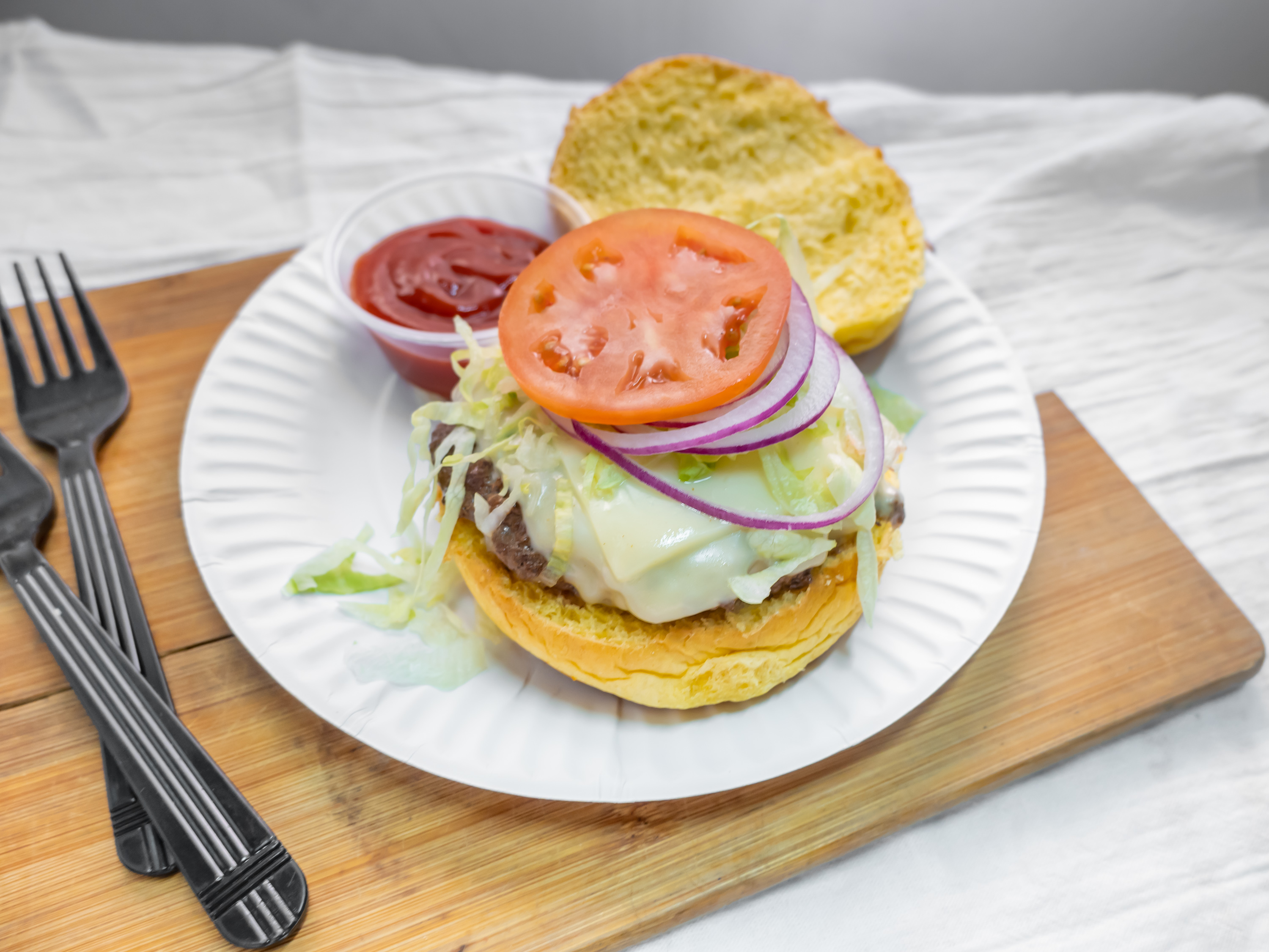 Order Cheeseburger food online from Not Just Pizza store, Philadelphia on bringmethat.com