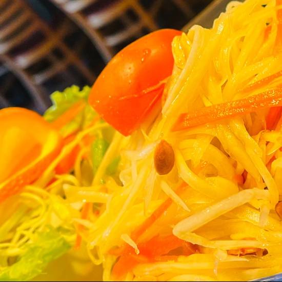 Order Som Tam - Thai Papaya Salad  food online from Thai Palace store, Sacramento on bringmethat.com