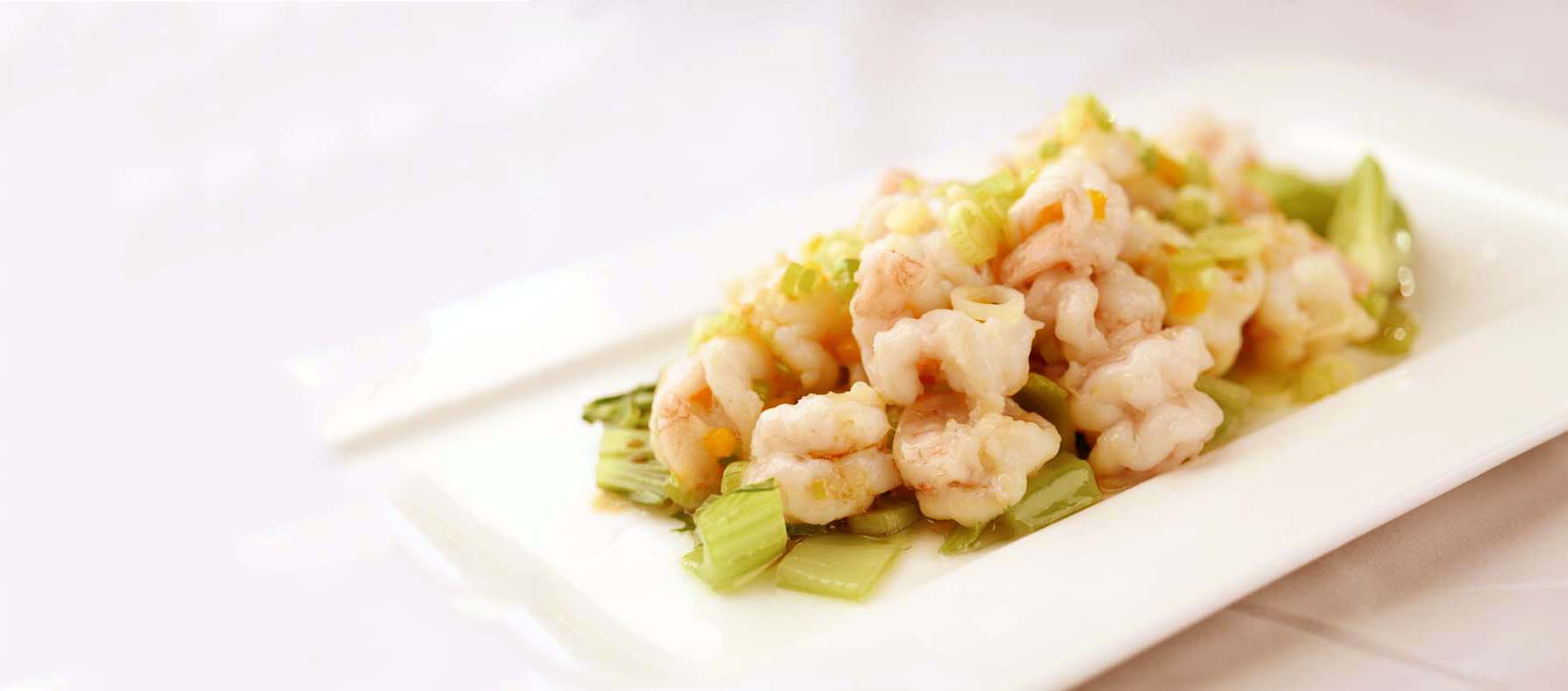 Order Stir-fried Shrimp With Scallions 葱香虾 food online from Meizhou Dongpo store, Los Angeles on bringmethat.com