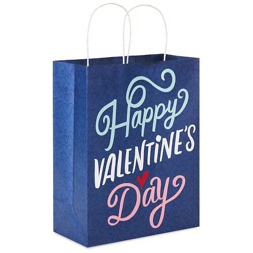 Order Inspirations from Hallmark Valentine's Day Gift Bag (Lettering on Navy) - 1.0 ea food online from Walgreens store, Charlotte on bringmethat.com