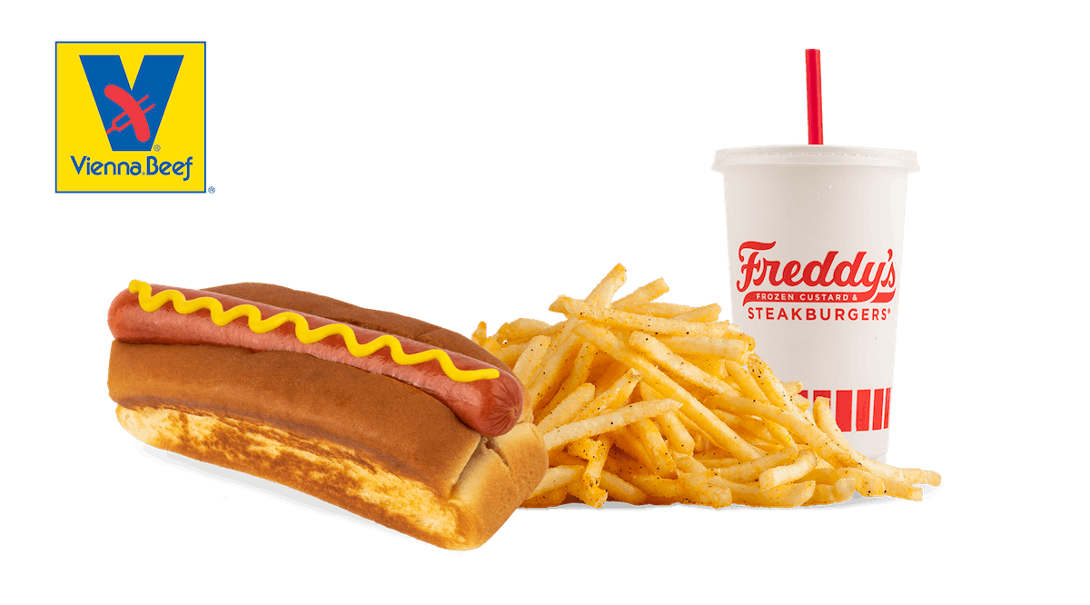 Order Freddy's All-Beef Hot Dog Combo food online from Freddy's Frozen Custard & Steakburgers store, Omaha on bringmethat.com