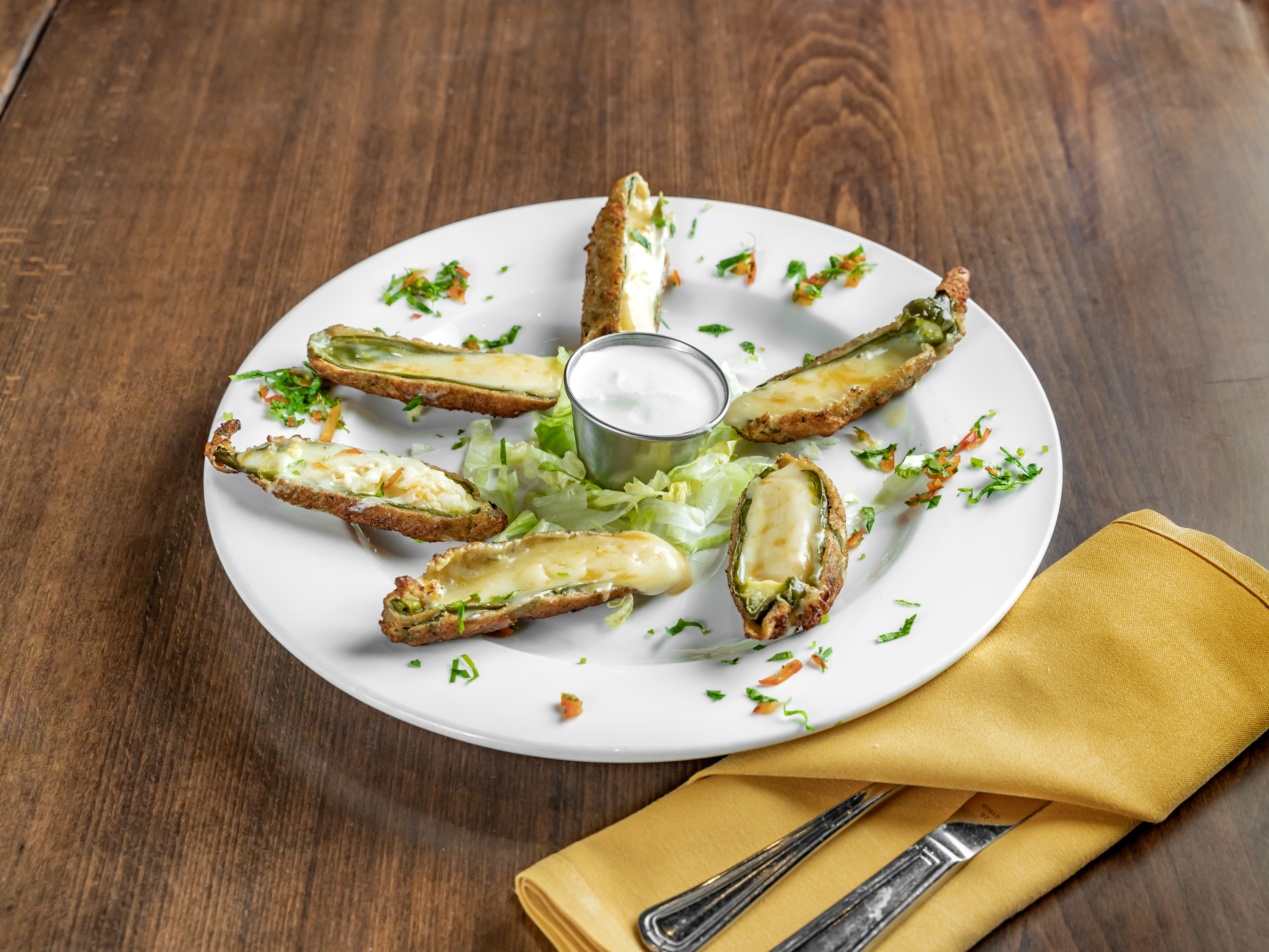 Order Jalapeno Poppers food online from El Coyote Restaurant store, Garrison on bringmethat.com