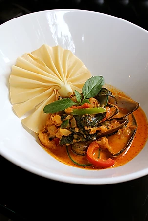 Order Kang Kua Mussels food online from At Nine Restaurant & Bar store, New York on bringmethat.com