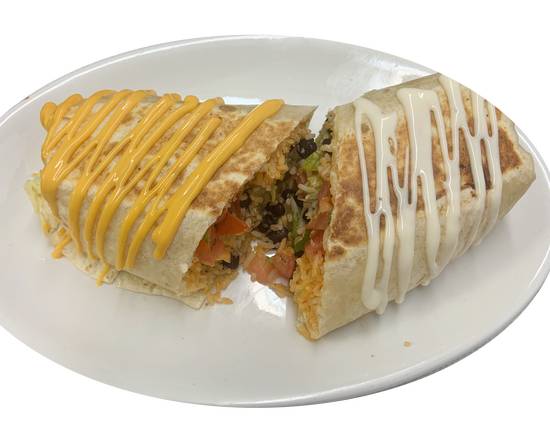 Order Veggie Burrito food online from El Velero Seafood & Mexican store, Marietta on bringmethat.com