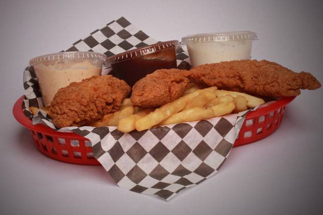 Order Chicken Tenders with Fries food online from Burger Rush store, Tempe on bringmethat.com
