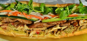 Order 13. Thai Chicken & Grilled Beef (Ga Thai Bo Nuong) food online from Banhwich Cafe store, Lincoln on bringmethat.com