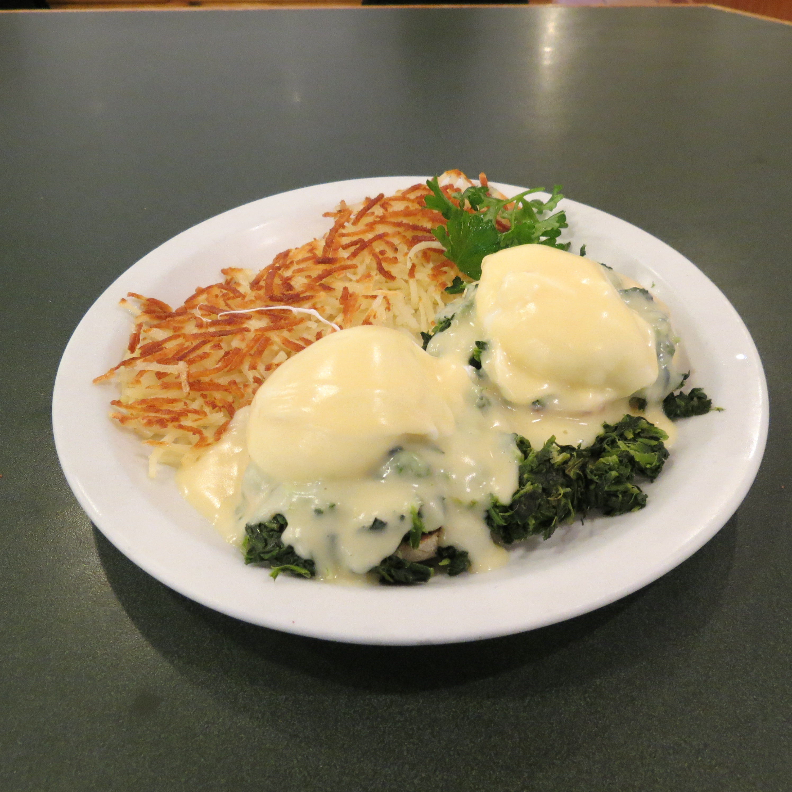 Order Eggs Florentine food online from Grand Day Cafe store, Columbus on bringmethat.com