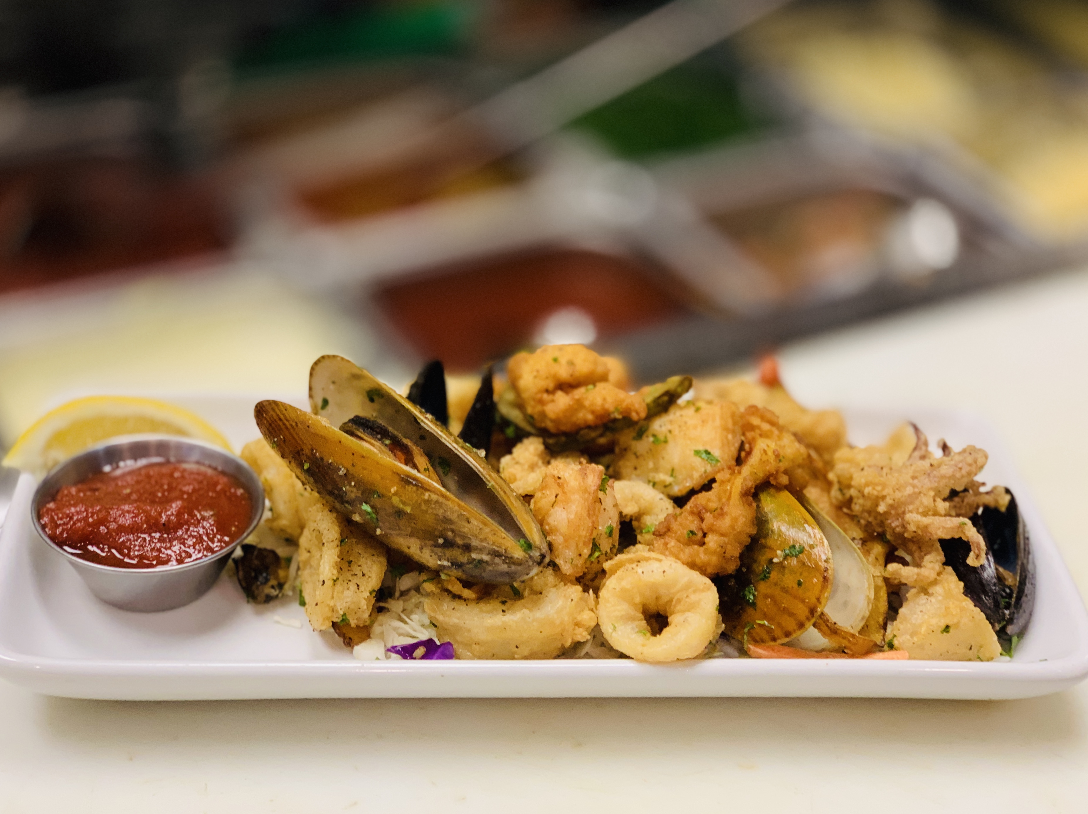 Order Frito Mixto  food online from Anchors Fish & Chips And Seafood Grill store, San Jose on bringmethat.com