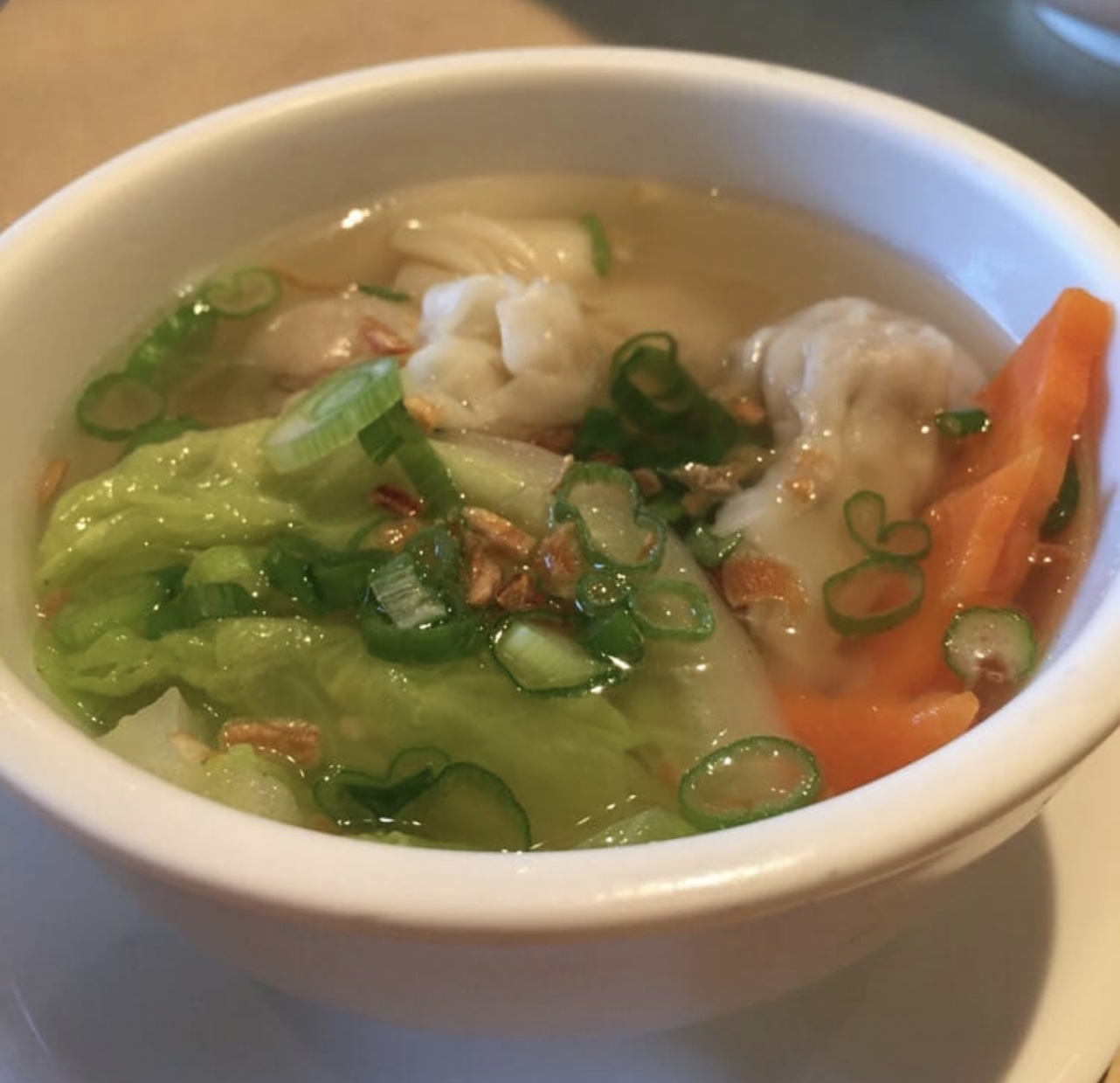 Order Wonton Soup food online from Le Soleil store, San Leandro on bringmethat.com