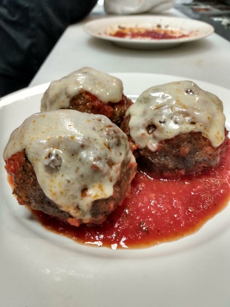 Order 3 Pieces Grandma's Meatballs food online from Pizza Stop store, Silver Spring on bringmethat.com