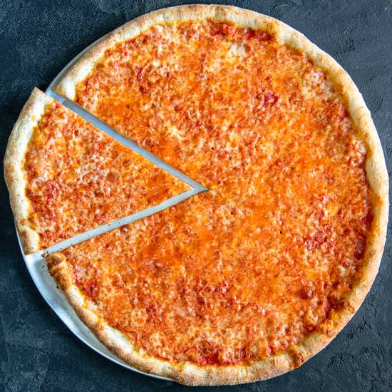 Order Thin Crust Cheese Pizza (18" XL) food online from Pizzeria Bravo store, Los Angeles on bringmethat.com